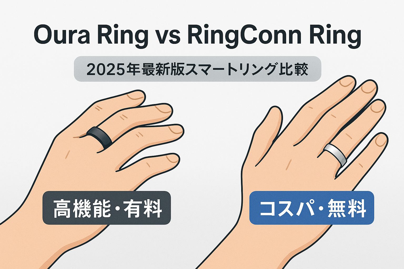 2026年最新】Oura Ring 第4世代 vs RingConn Gen 2｜違い・選び方を 