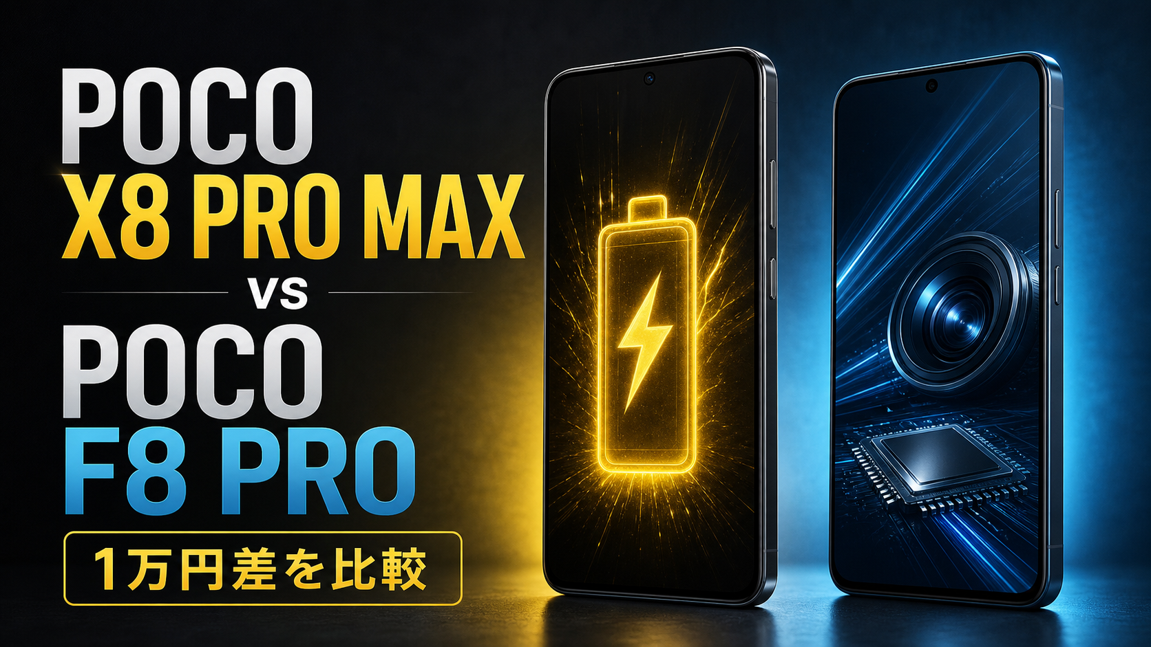 POCO X8 Pro MaxとPOCO F8 Proの比較