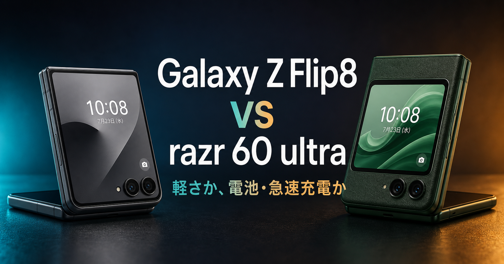Galaxy Z Flip8とmotorola razr 60 ultraの違い・比較